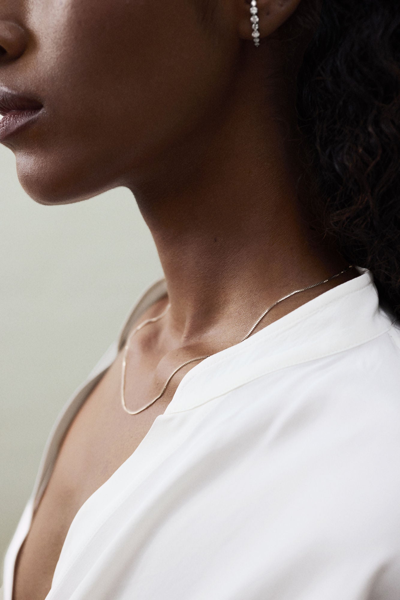 Box Chain 14k Gold Necklace
