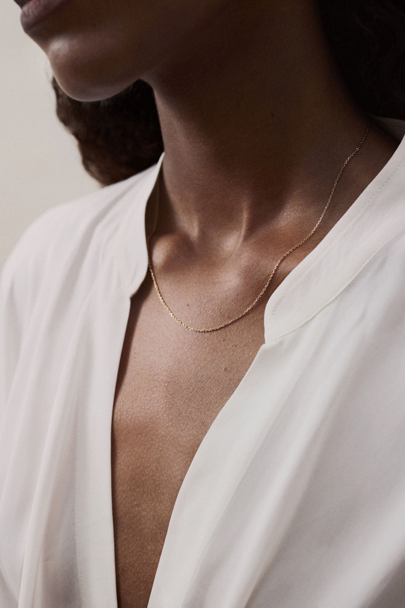 Petite Chain 14k Whitegold Necklace
